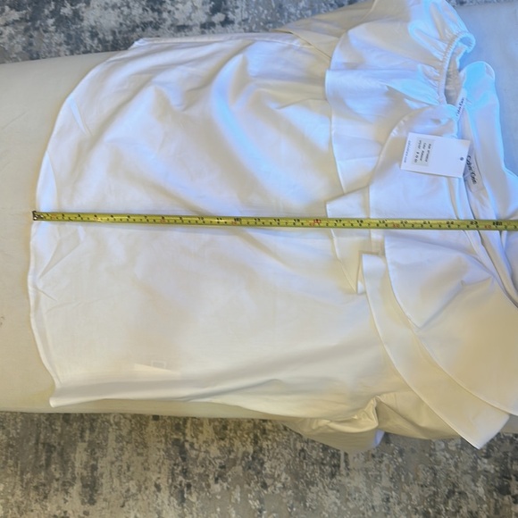 Whisper Elegance Long Sleeve asymmetrical bare shoulder top - Picture 6 of 7